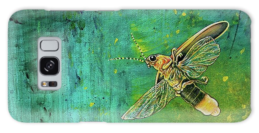 Firefly Galaxy Case featuring the painting Nightlight by Pamela Kirkham