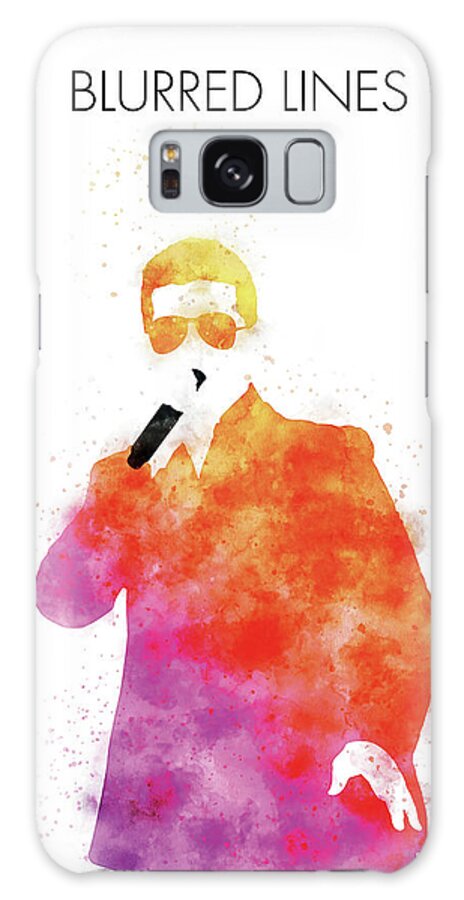 Robin Galaxy Case featuring the digital art No055 MY ROBIN THICKE Watercolor Music poster by Chungkong Art