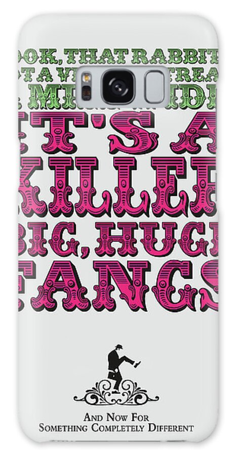 Parrot Galaxy Case featuring the digital art No06 My Silly Quote Poster by Chungkong Art