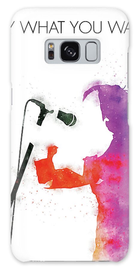 Texas Galaxy Case featuring the digital art No216 MY TEXAS Watercolor Music poster by Chungkong Art