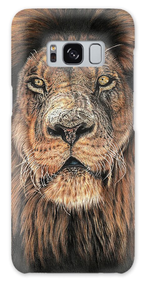 King Galaxy Case featuring the drawing Noble King by Casey 'Remrov' Vormer