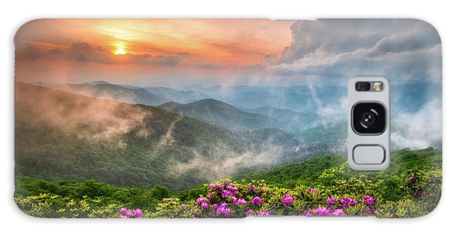 North Carolina Galaxy Case featuring the photograph North Carolina Blue Ridge Parkway Spring Appalachian Mountains NC by Dave Allen