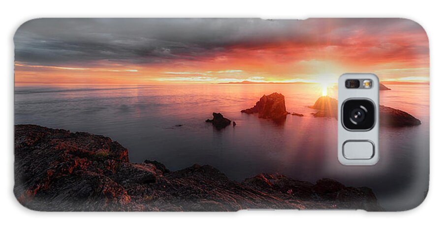 Deception Galaxy S8 Case featuring the photograph North Puget Sound Sunset by Ryan Manuel
