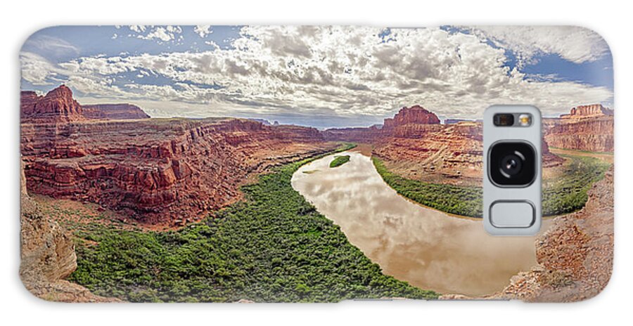 Shafer Trail Galaxy Case featuring the photograph November 2022 Goose Neck Bend by Alain Zarinelli