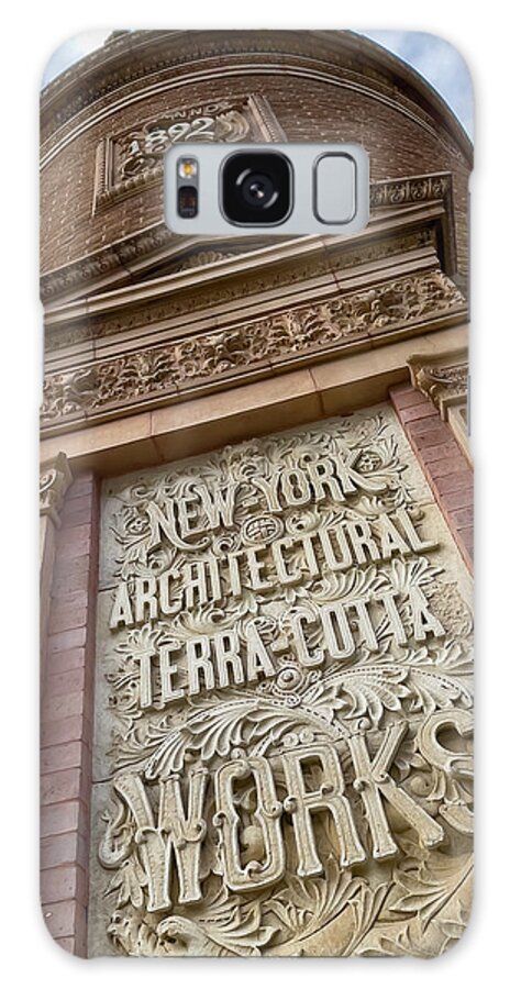 Brick Wall Galaxy Case featuring the photograph NY Architectural Terra Cotta Works by Cate Franklyn