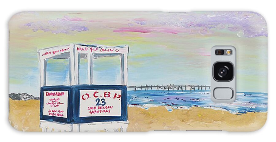 Ocean City Galaxy Case featuring the painting Ocean City by Britt Miller