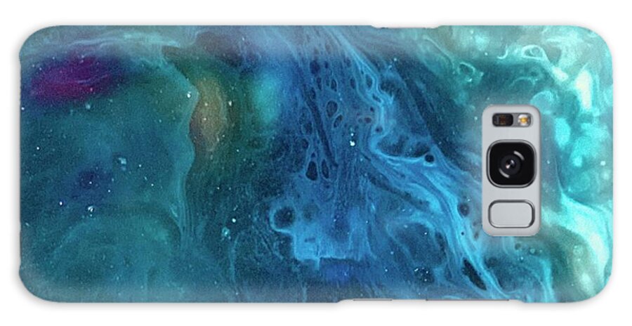 Abstract Galaxy Case featuring the mixed media Ocean Eyes by Eileen Backman