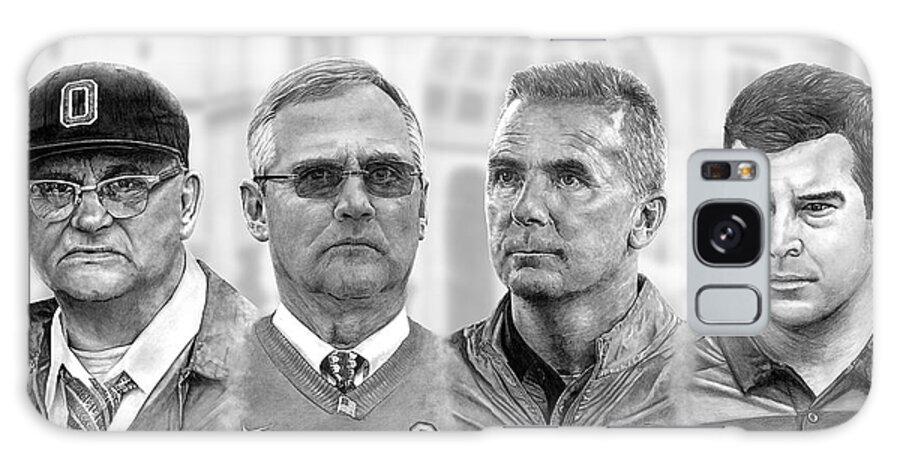 Ohio State Buckeyes Galaxy Case featuring the digital art Ohio State Coaches by Bobby Shaw