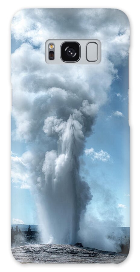 Photo Galaxy Case featuring the photograph Old Faithful Geyser by Greg Sigrist