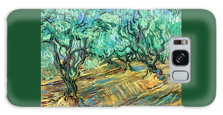 Olive Grove Galaxy Case featuring the painting Olive Grove by Vincent van Gogh 1889 by Vincent van Gogh