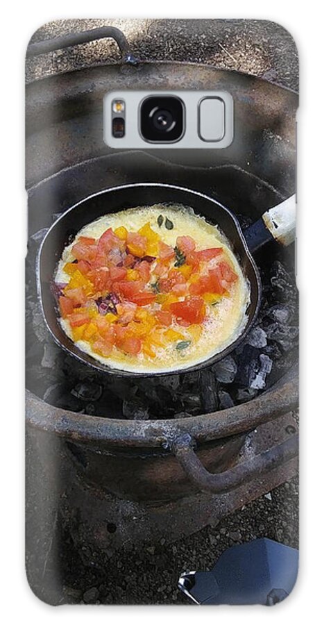 Eggs Galaxy Case featuring the photograph Omelet in a Pan by Esoteric Gardens KN