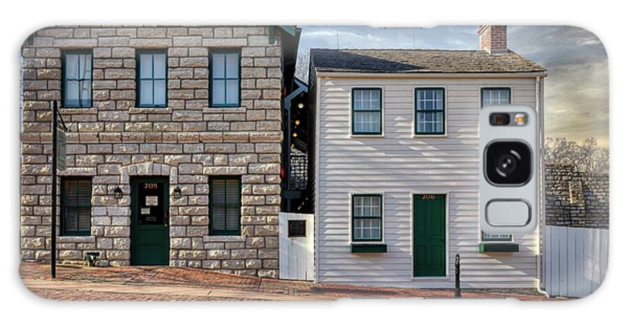 Boyhood Home Galaxy Case featuring the photograph On the Right, The Boyhood Home of Mark Twain by Mountain Dreams