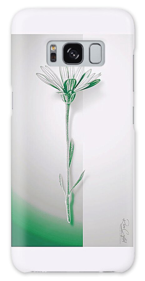 Daisy Galaxy Case featuring the photograph On The Side Of Spring by Rene Crystal