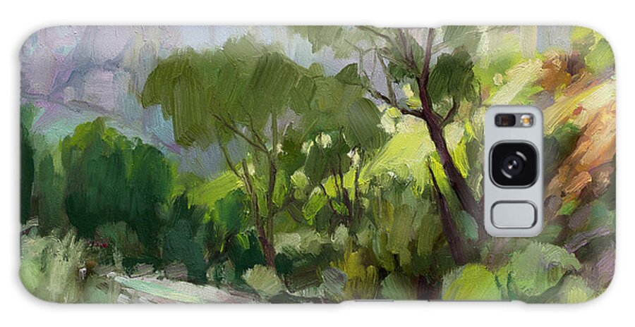 Zion Galaxy Case featuring the painting On the Temple Road by Steve Henderson