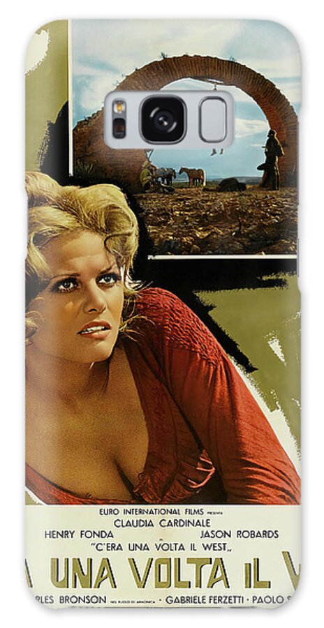 Once Galaxy Case featuring the mixed media ''Once Upon a Time in the West'', with Claudia Cardinale and Charles Bronson, 1968 by Movie World Posters