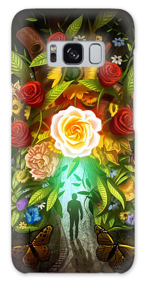 Paranormal Galaxy Case featuring the digital art One Heart that Beats for Two by Robert Ross