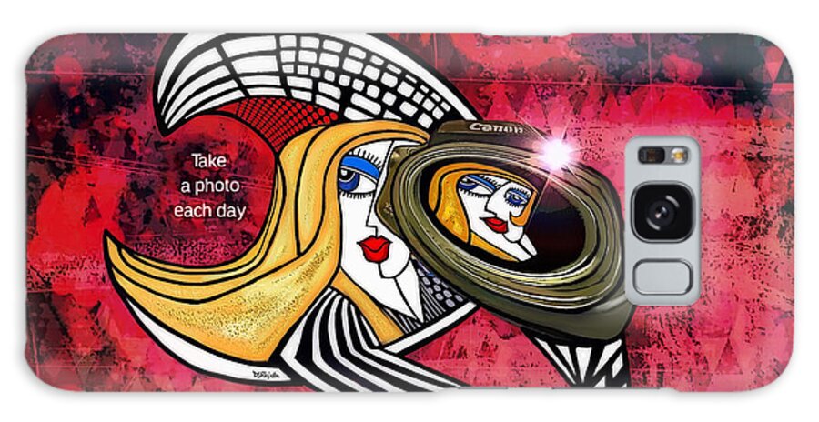 Painted Ladies Galaxy Case featuring the digital art One Photo a Day Canon by Diana Rajala