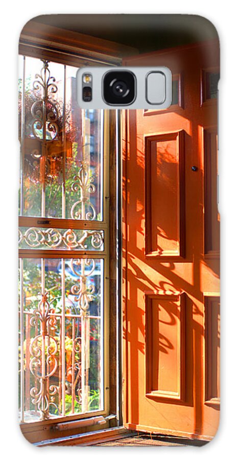 Orange Galaxy Case featuring the digital art Open Door by Leon deVose