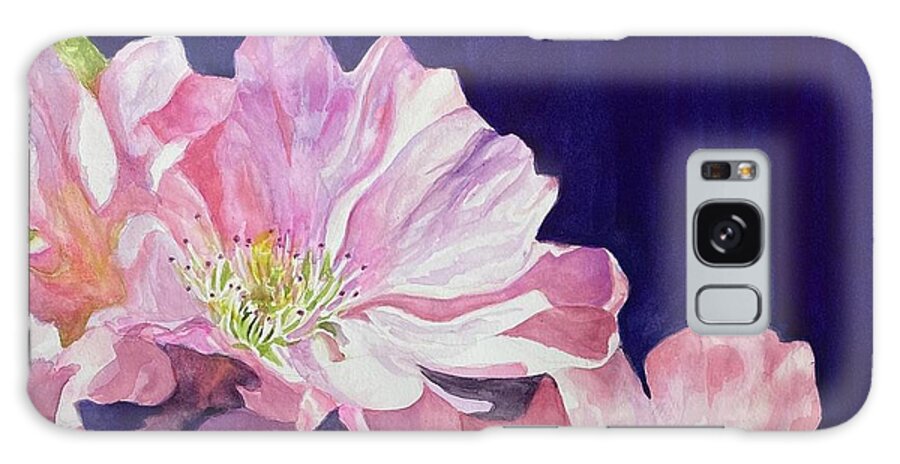 Floral Galaxy Case featuring the painting Open Petals by Karen Ann