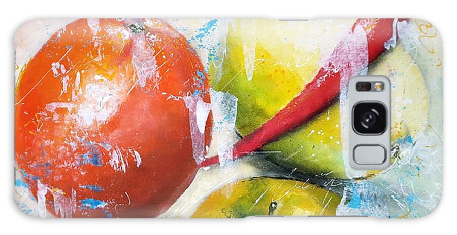 Orange Galaxy Case featuring the painting Orange Fruit by Themayart