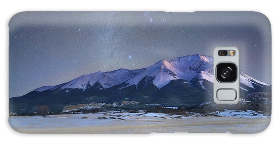 Colorado Galaxy Case featuring the photograph Orion over West Spanish Peak by Darren White