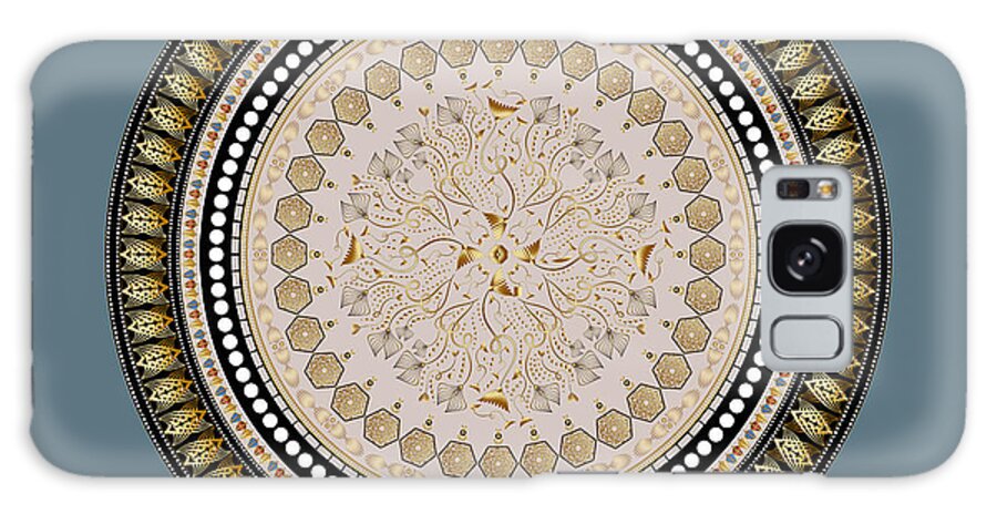 Mandala Galaxy Case featuring the digital art Ornativo Vero Circulus No 4202 by Alan Bennington