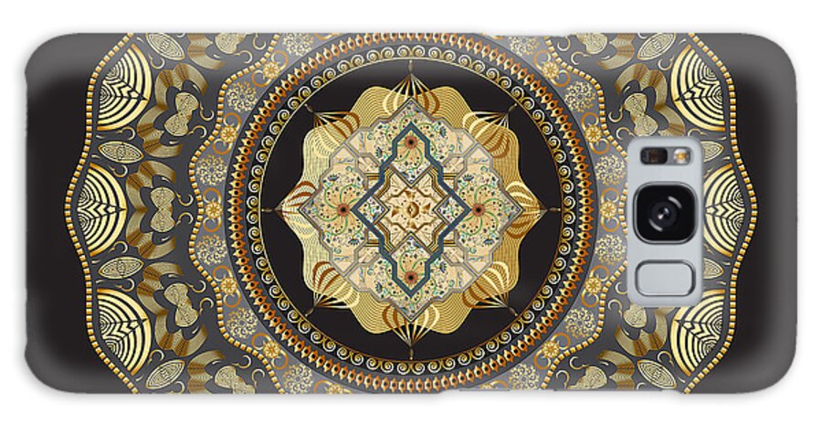 Mandala Graphic Design Galaxy Case featuring the digital art Ornativo Vero Circulus No 4278 by Alan Bennington