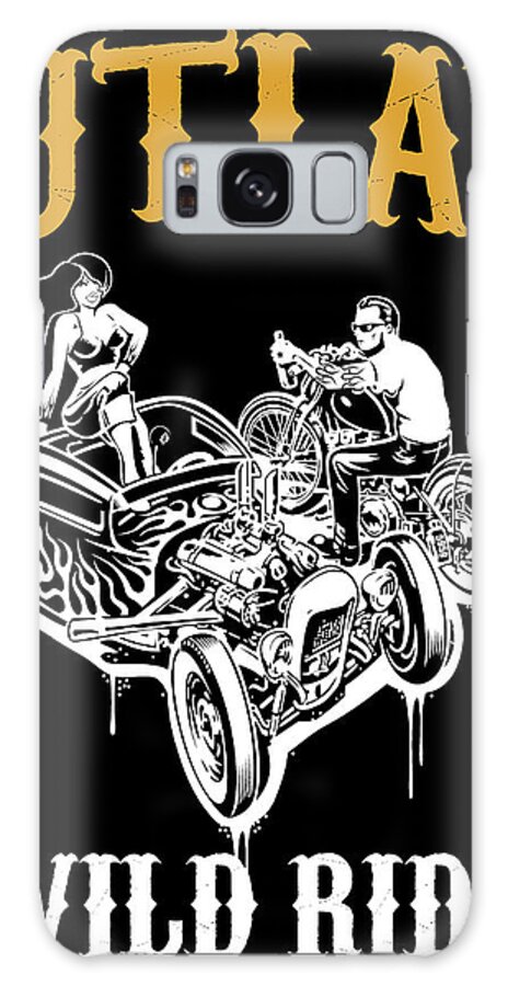 Hot Rod Galaxy Case featuring the digital art Outlaw Wild Ride by Long Shot