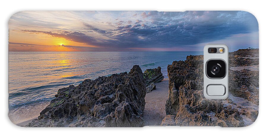 Florida Galaxy Case featuring the photograph Overlooking the Rocky Shoreline at Ross Witham Beach II by Claudia Domenig