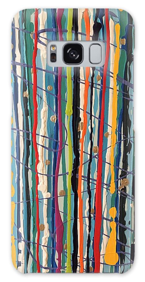 Abstracts Galaxy Case featuring the painting Paint Splash by Debora Sanders