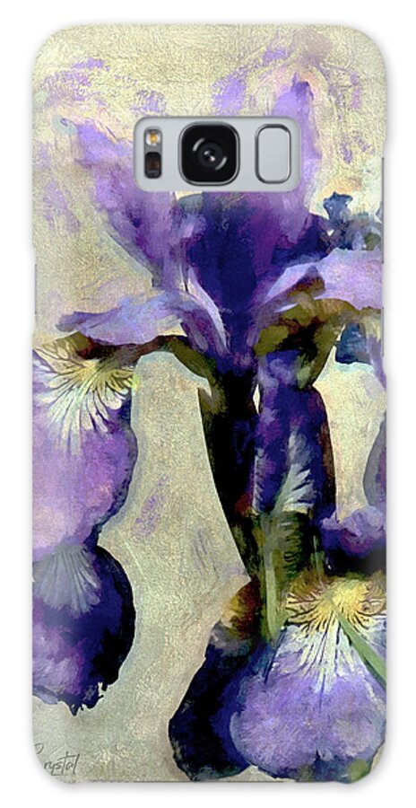 Iris Galaxy Case featuring the photograph Painted Irises by Rene Crystal