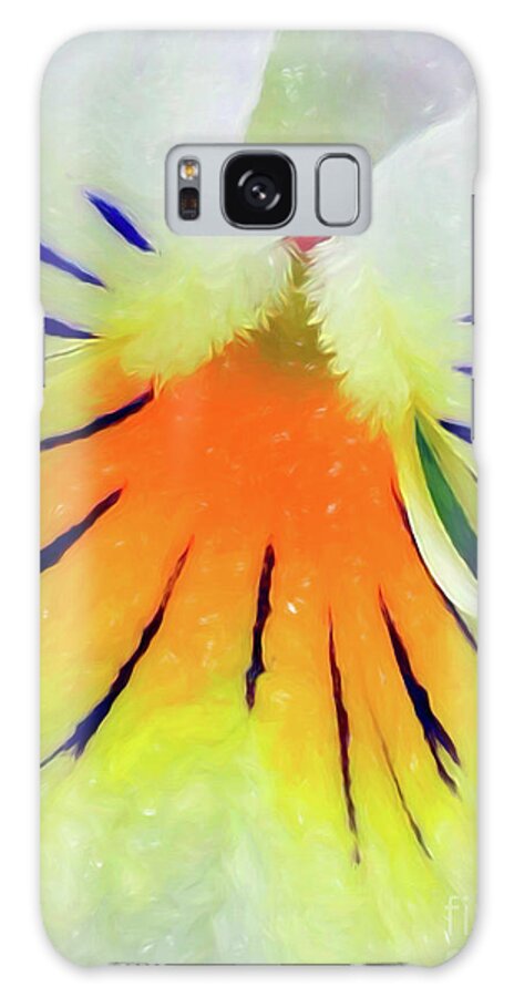 Pansy Galaxy Case featuring the digital art Painted Spring Pansy by Amy Dundon