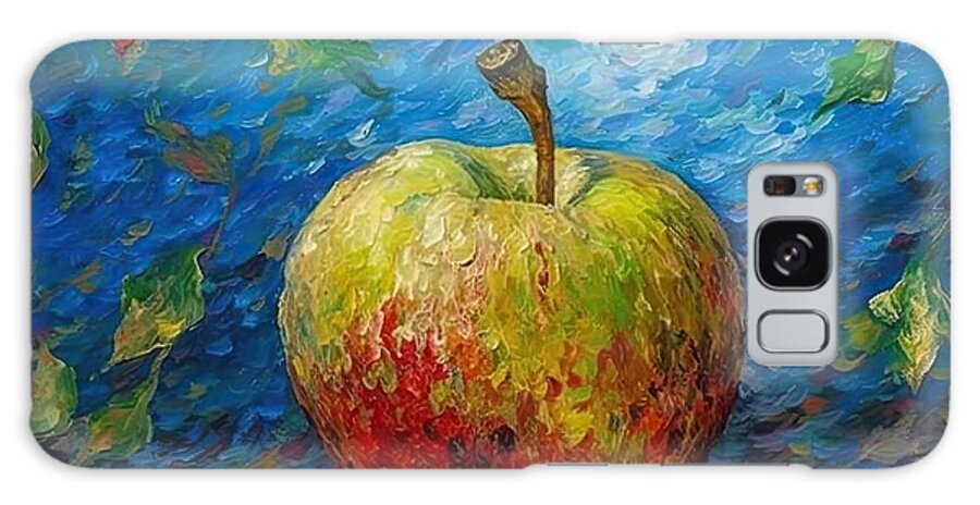 Apple Galaxy Case featuring the painting Painting Apple by N Akkash