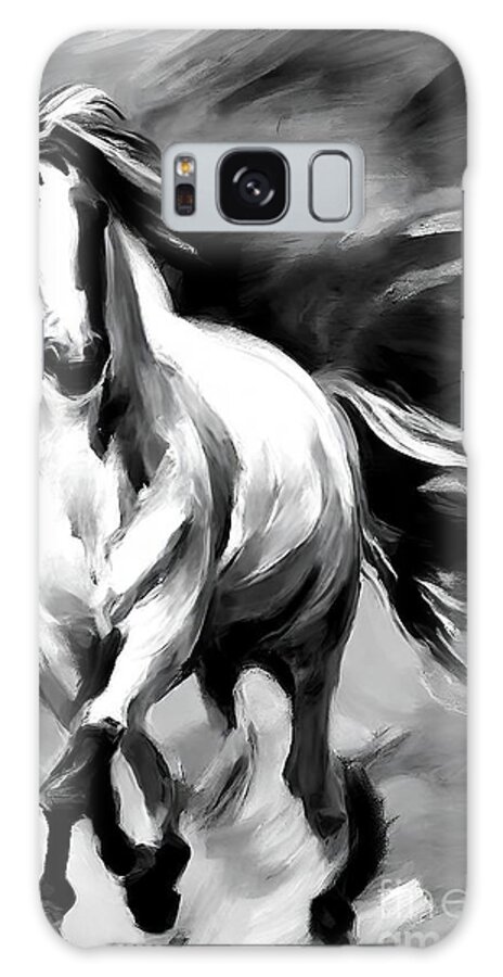 Horse Galaxy Case featuring the painting Painting Horse Painting 34112 horse animal nature by N Akkash