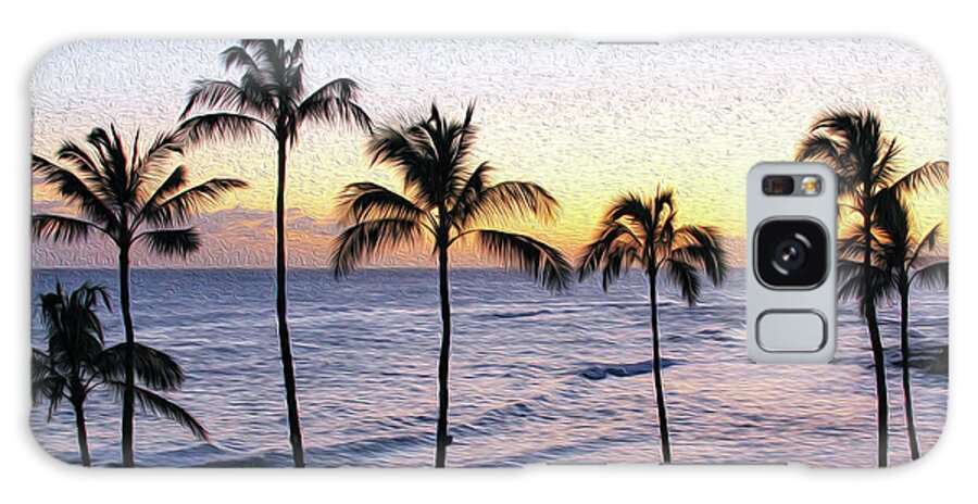 Hawaii Galaxy S8 Case featuring the photograph Painting of Poipu Palms by Robert Carter