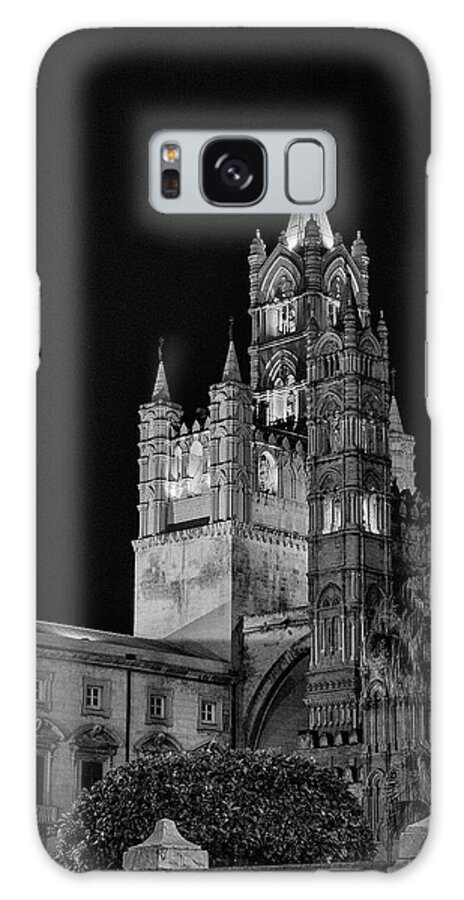 Italy Galaxy Case featuring the photograph Palermo Cathedral at Night by Monroe Payne