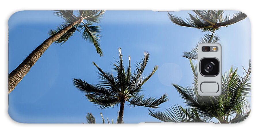 Maui Galaxy Case featuring the photograph Palm Trees by Wilko van de Kamp Fine Photo Art