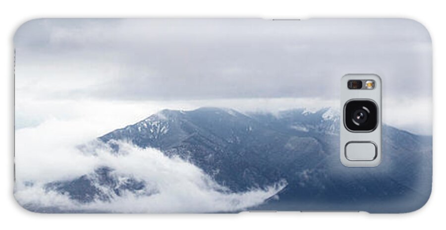 Taos Galaxy Case featuring the photograph Pano of Taos Mountain with Clouds by Elijah Rael