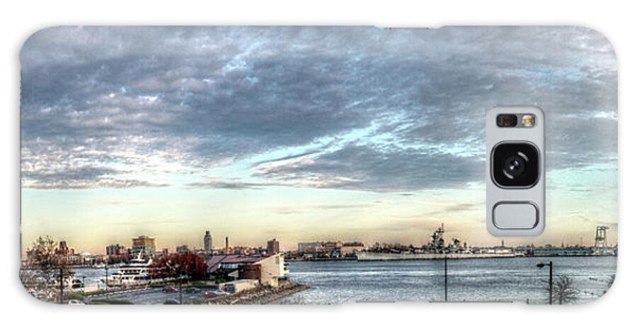 Panorama Galaxy Case featuring the photograph Panorama 2395 Penns Landing by Bob Bruhin
