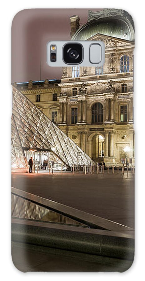 Louvre Galaxy Case featuring the photograph Paris - Le Louvre museum and pyramid 2 by Olivier Parent
