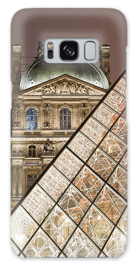 Louvre Galaxy Case featuring the photograph Paris - Le Louvre museum and pyramid by Olivier Parent