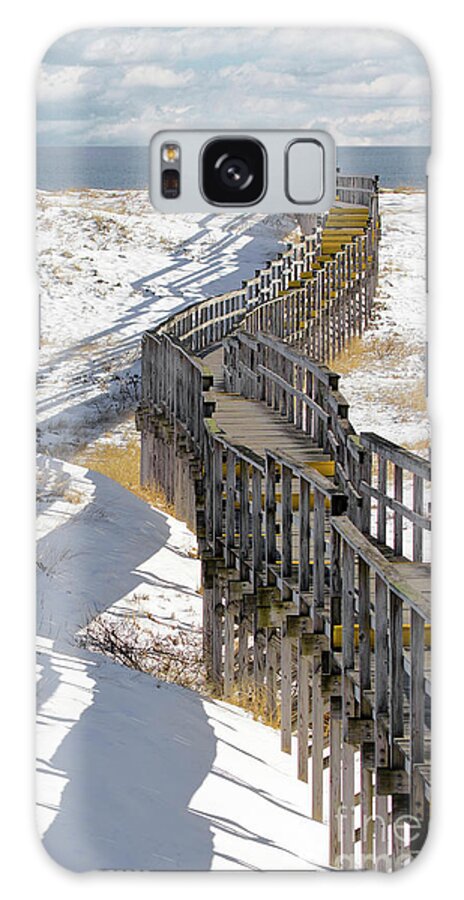 Landscape Galaxy Case featuring the photograph Parker River National Wildlife Refuge Boardwalk Plum Island by Betty Denise