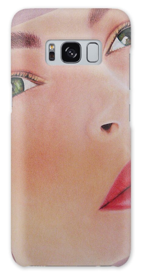 Woman Galaxy Case featuring the painting Part Of You 1 by Lynet McDonald