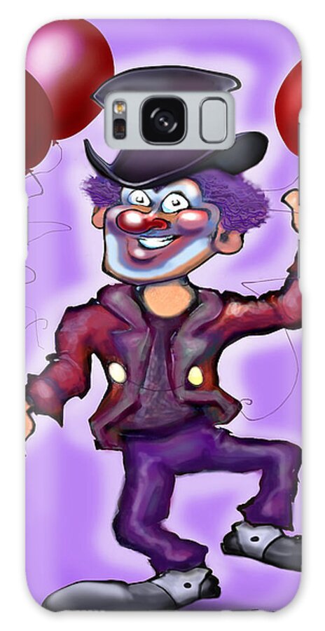 Clown Galaxy Case featuring the painting Party Clown by Kevin Middleton