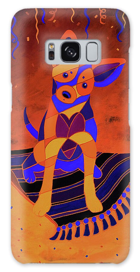 Chihuahua Galaxy Case featuring the painting Party Fiesta Chihuahua by Barbara Rush