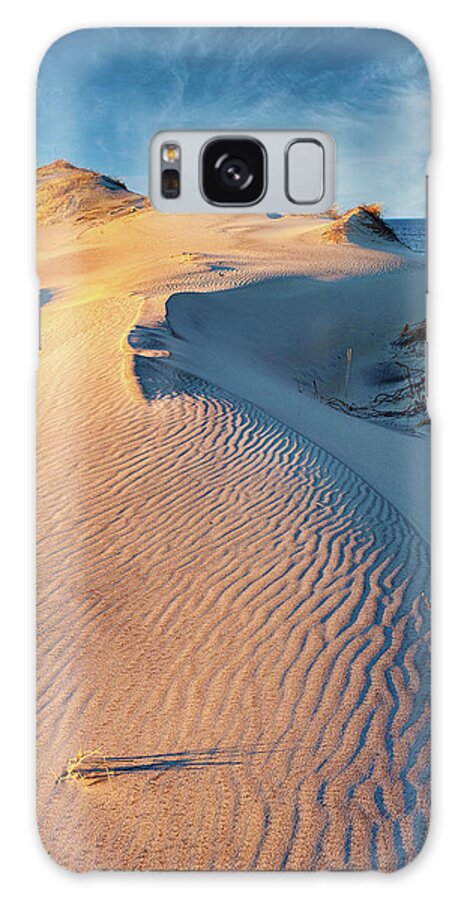 North Carolina Galaxy Case featuring the photograph Peaceful Dune Sunset by Dan Carmichael