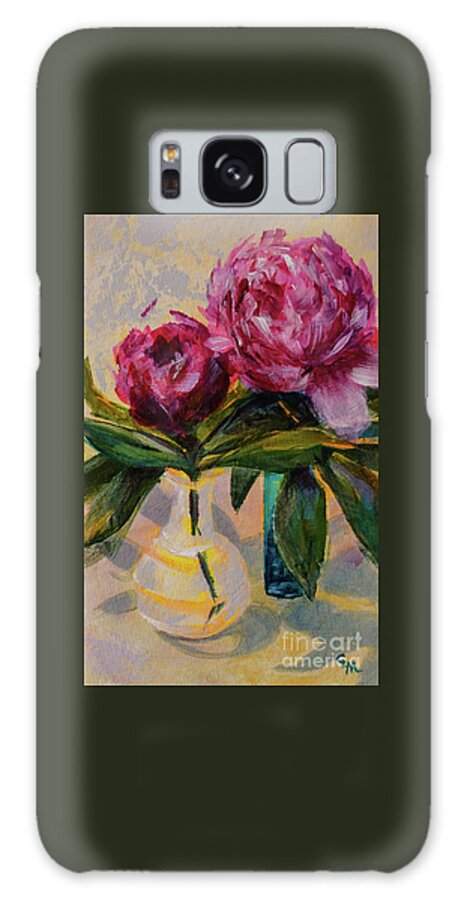 Peony Galaxy Case featuring the photograph Peonies and Vases No. 2 by Cheryl McClure