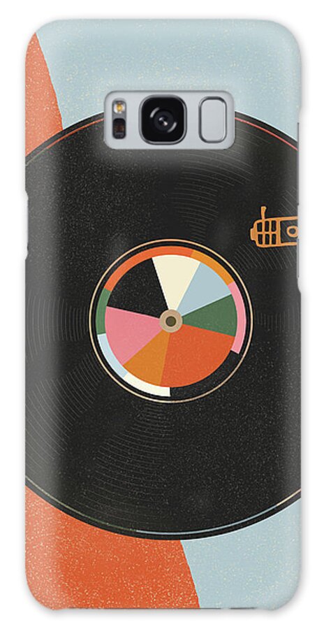 Vinyl Galaxy Case featuring the digital art Permanent Record by Ultra Pop