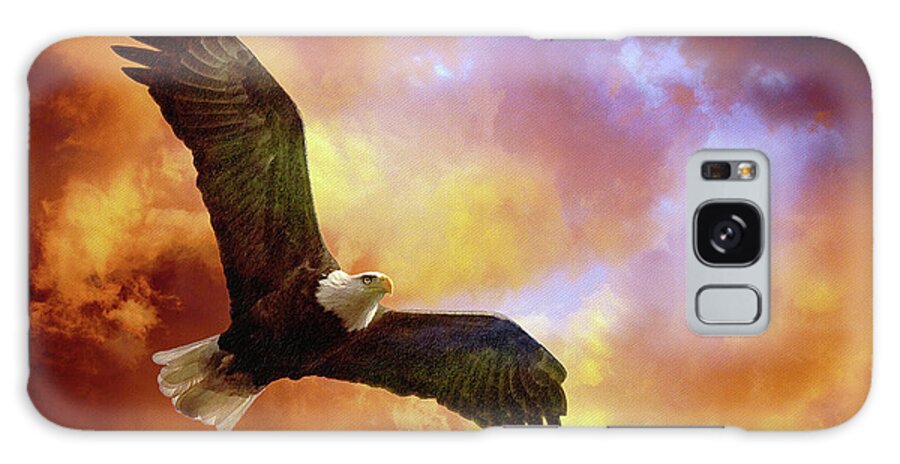 Eagle Galaxy Case featuring the photograph Perseverance by Lois Bryan