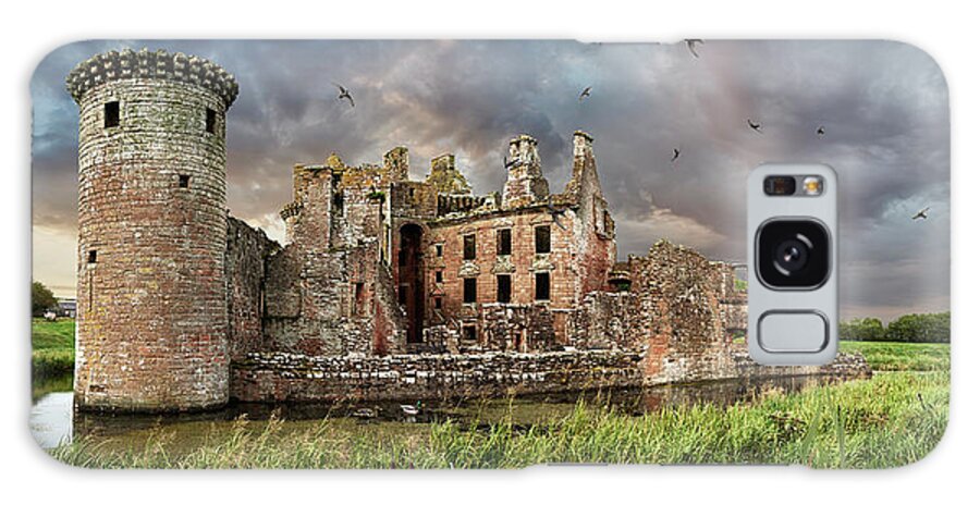 Caerlaverock Castle Galaxy Case featuring the photograph Photo of Caerlaverock Castle Scotland, by Paul E Williams